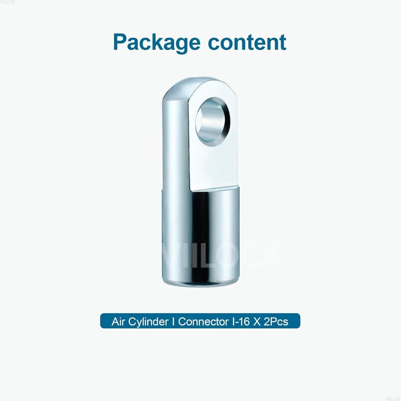 VIILOCK 2pcs Air Cylinder Rod Clevis End, M6x1 Female Thread I Type Connector Air Cylinder Accessories I-16 - Image 5